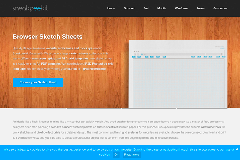 ワイヤーフレーム作るときに便利
